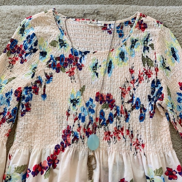 Jane and Delancey Smocked Bell Sleeve Top - Picture 3 of 6